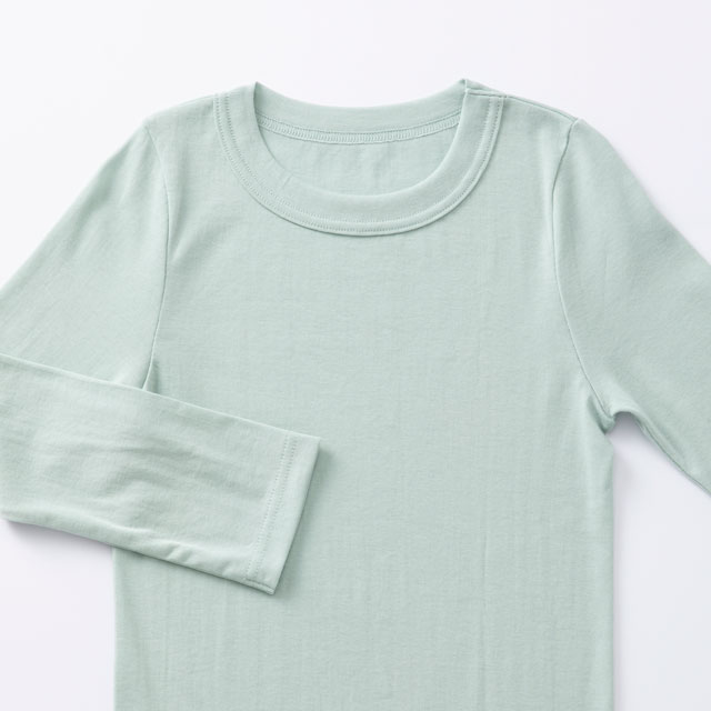 さらさら綿の七分袖プルオーバー