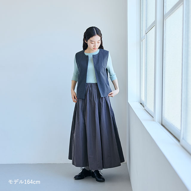 さらさら綿の七分袖プルオーバー