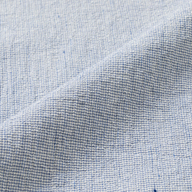 綿麻のちりめん織 開襟ブラウス