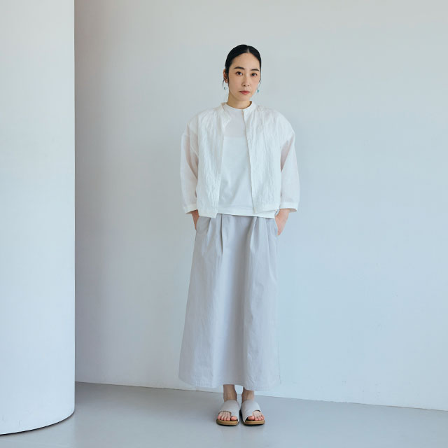 刺繍の七分袖羽織り 丸紋