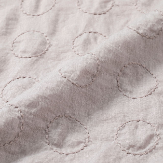 刺繍の七分袖羽織り 丸紋