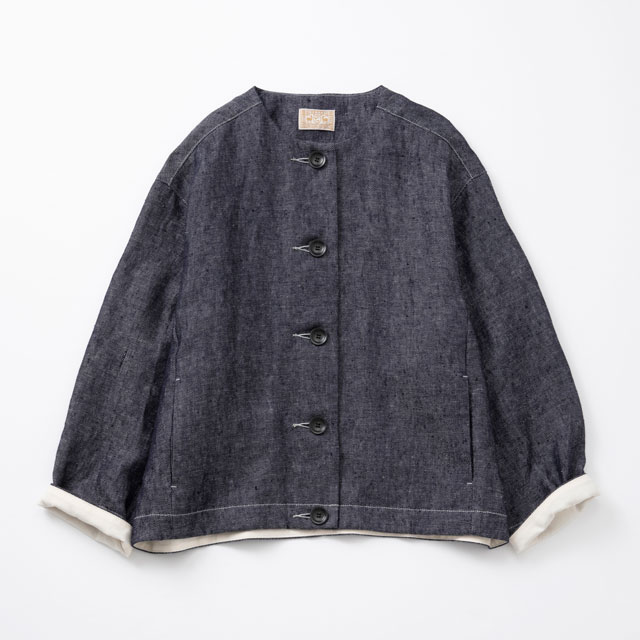 リネンデニムのジャケット