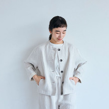 リネンデニムのジャケット