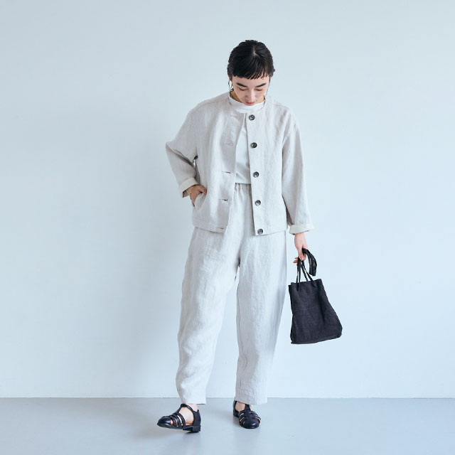 リネンデニムのジャケット