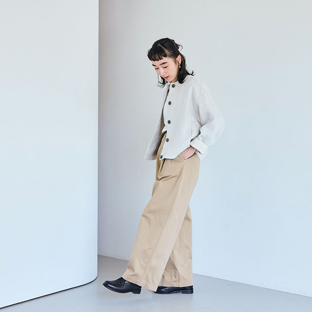 リネンデニムのジャケット