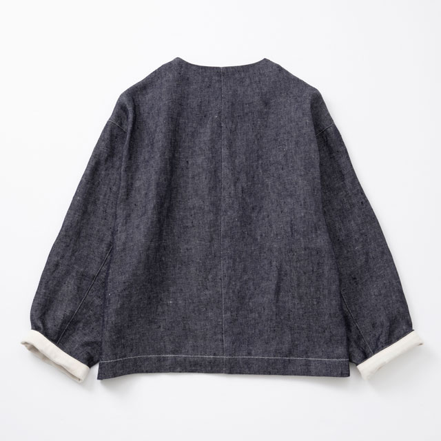 リネンデニムのジャケット