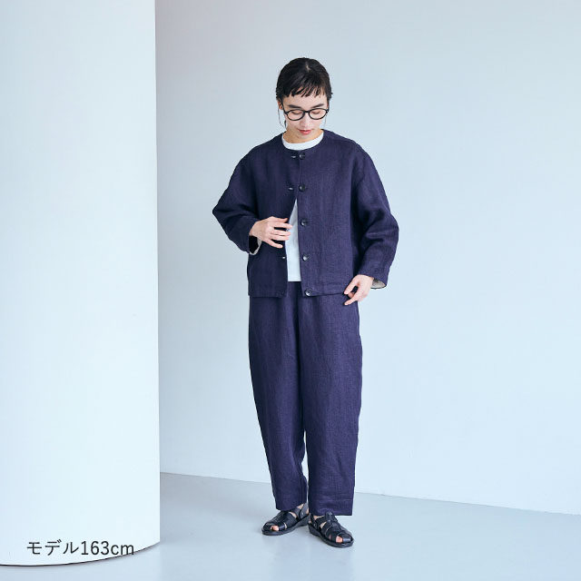 リネンデニムのジャケット