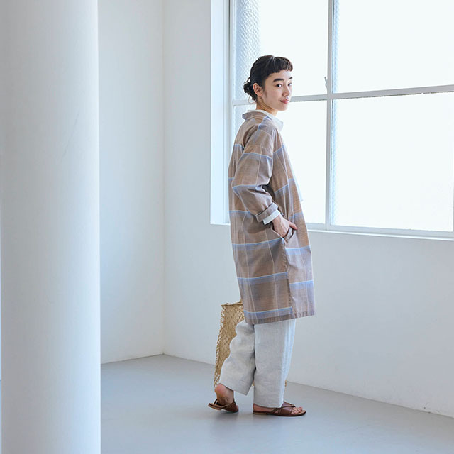 はっぴコート　格子