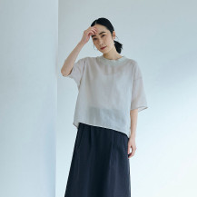 とろみ麻のＴシャツ