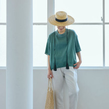 とろみ麻のＴシャツ