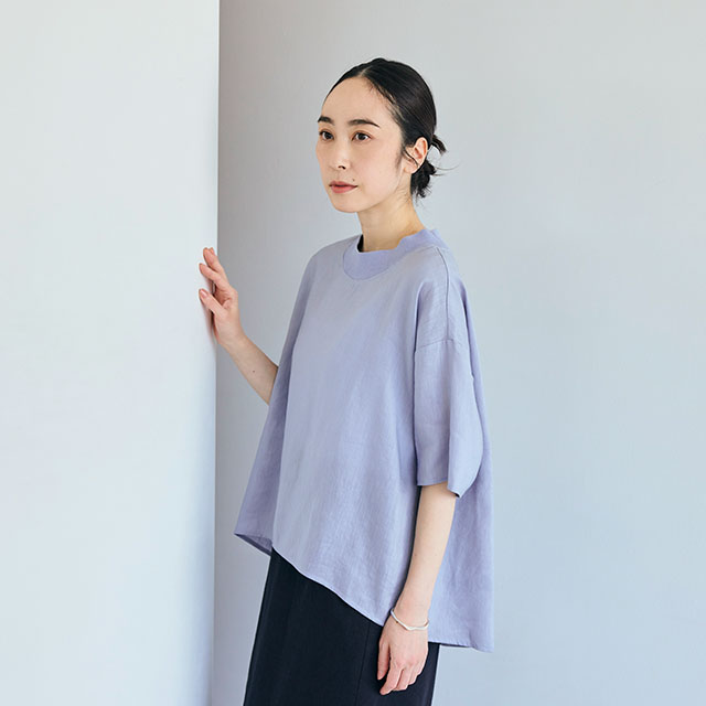 とろみ麻のＴシャツ