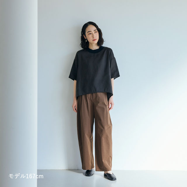 とろみ麻のＴシャツ