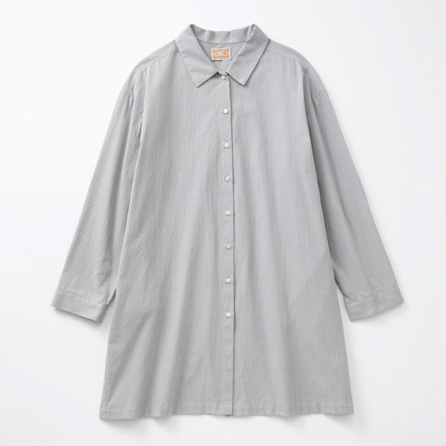 ドットドビーのシャツコート