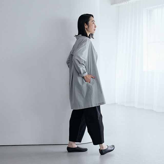 ドットドビーのシャツコート