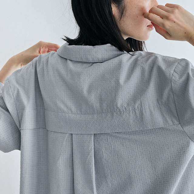 ドットドビーのシャツコート