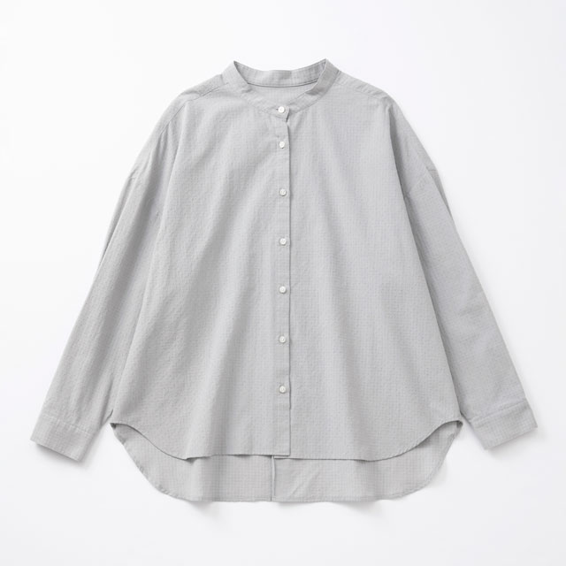 ドットドビーのブラウス