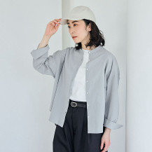 ドットドビーのブラウス