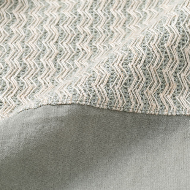 ラッセル編みの羽織りブラウス