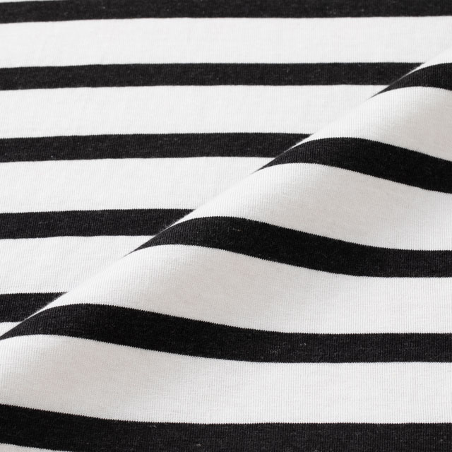 【WEB限定】大人の杢Tシャツ　長袖　ボーダー