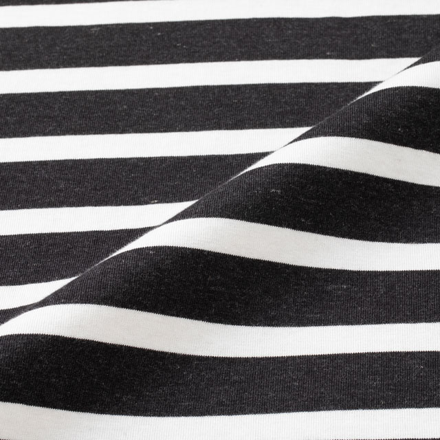 【WEB限定】大人の杢Tシャツ　長袖　ボーダー