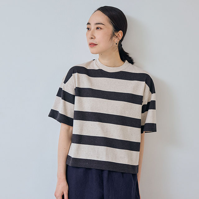 大人の杢Tシャツ　半袖