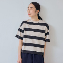 【WEB限定】	大人の杢Tシャツ　半袖　ボーダー