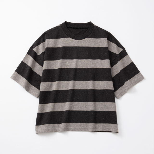 【WEB限定】 大人の杢Tシャツ 半袖 ボーダー