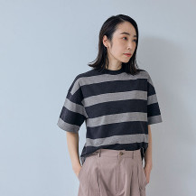 【WEB限定】	大人の杢Tシャツ　半袖　ボーダー