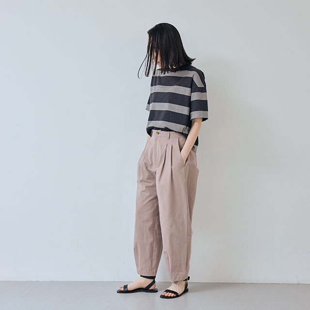 【WEB限定】 大人の杢Tシャツ 半袖 ボーダー