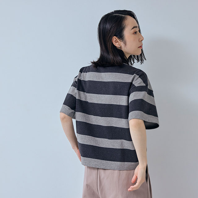 【WEB限定】大人の杢Tシャツ 半袖 ボーダー