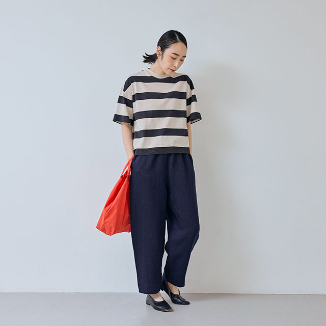 【WEB限定】 大人の杢Tシャツ 半袖 ボーダー