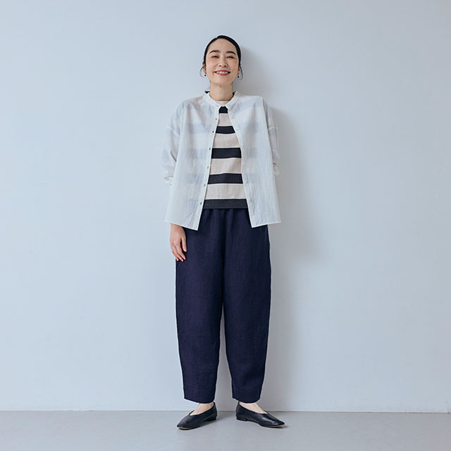 【WEB限定】大人の杢Tシャツ 半袖 ボーダー