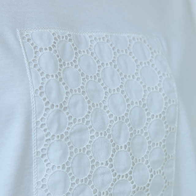 布ぬのTシャツ ボーラレース水玉大