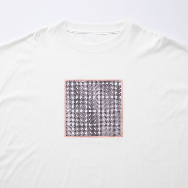 布ぬのTシャツ　ワイド　オパールマス紋