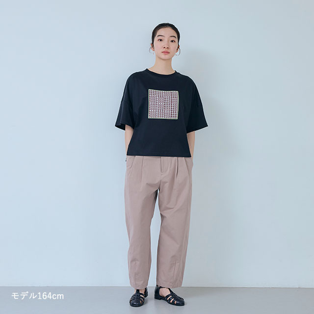 布ぬのTシャツ　ワイド　オパールマス紋