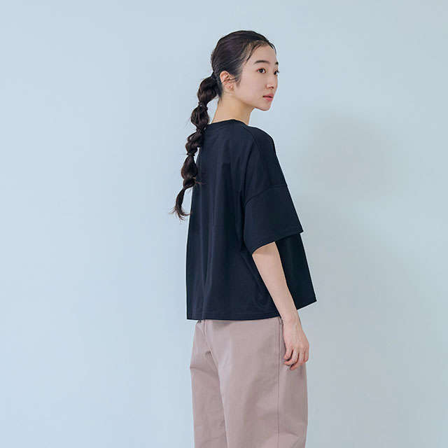 布ぬのTシャツ　ワイド　オパールマス紋
