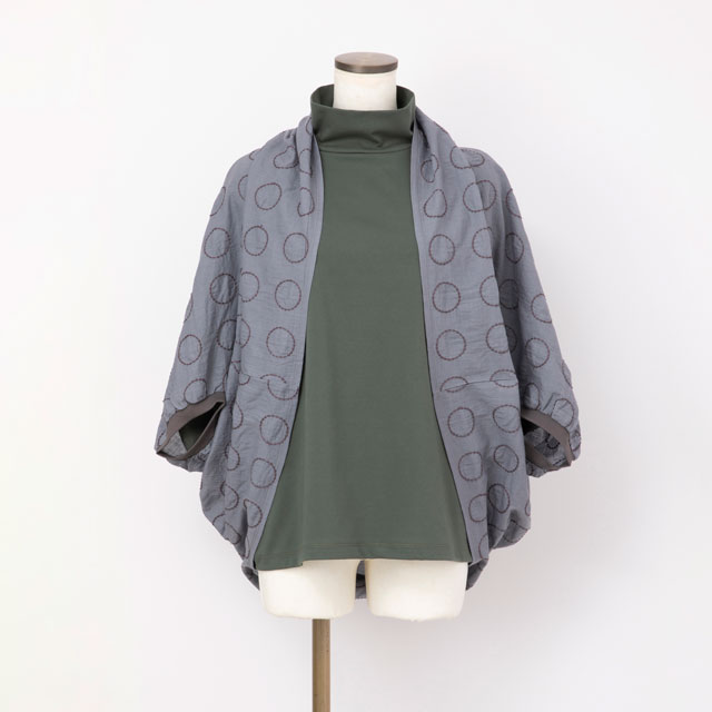 刺繍のボレロ 丸紋