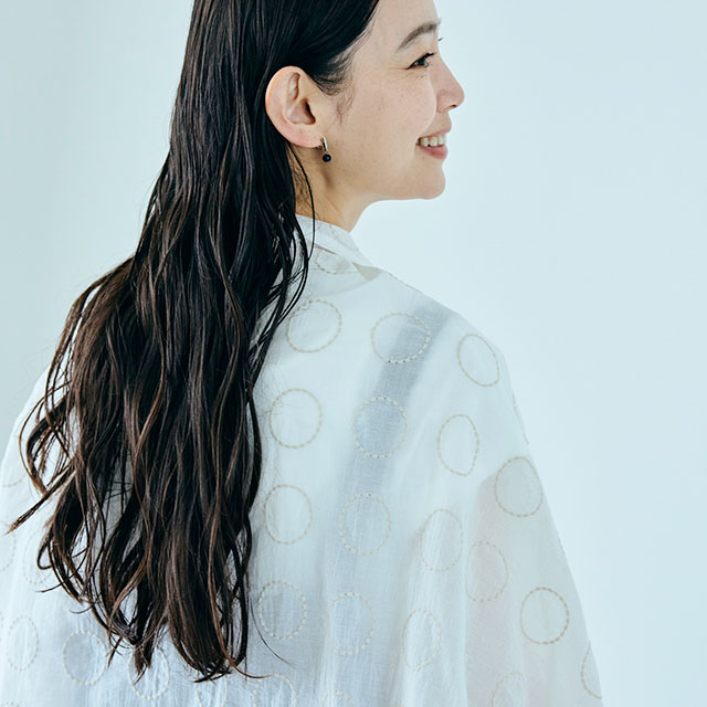 刺繍のボレロ　丸紋