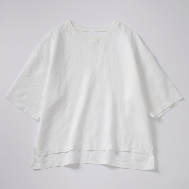 麻布Tシャツ ワイド 晒
