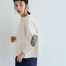 布ぬのバスクシャツワイド　ツイード