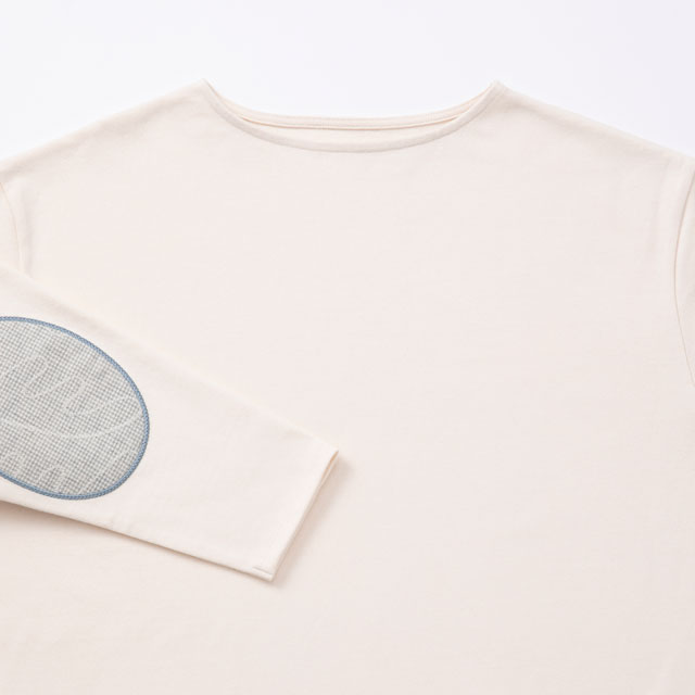布ぬのバスクシャツワイド 刺繍