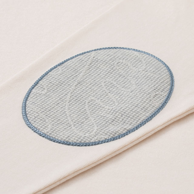 布ぬのバスクシャツワイド 刺繍