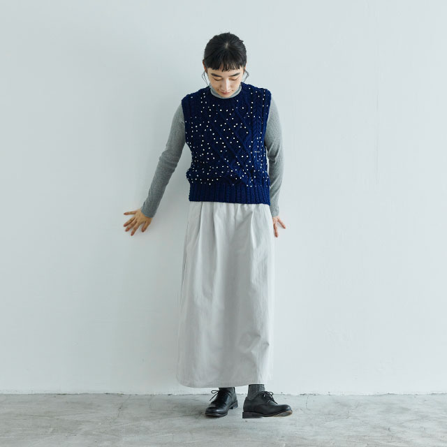 COOHEM別注 アラン編みベスト