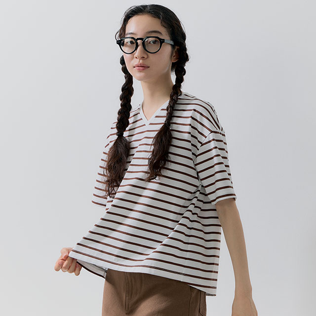 こいくちTシャツ　半袖　ボーダー