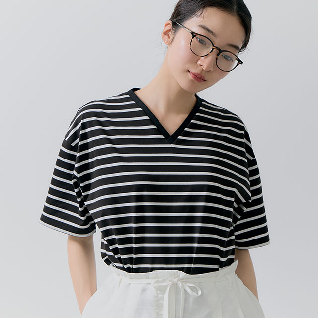 こいくちTシャツ　半袖　ボーダー