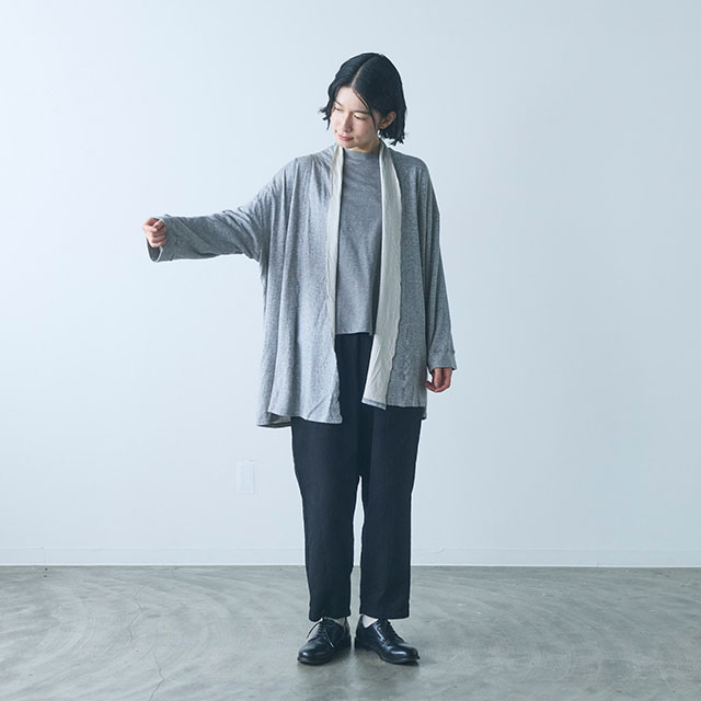 なめらかローブカーディガン