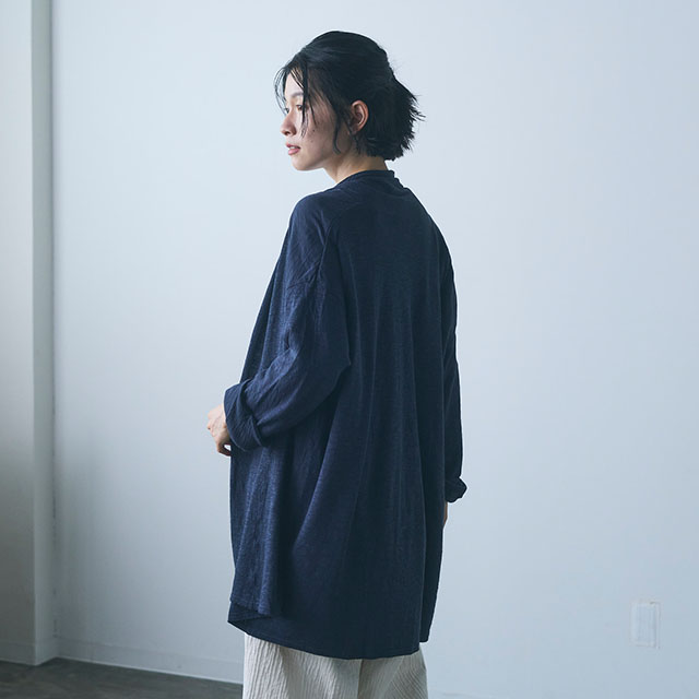 【WEB限定】ao なめらかローブカーディガン
