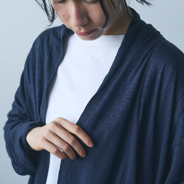 【WEB限定】ao なめらかローブカーディガン