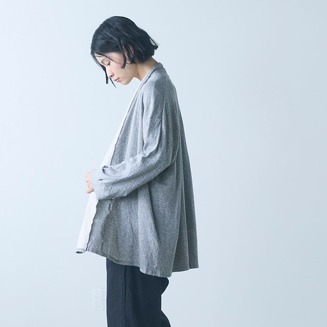 【WEB限定】ao なめらかローブカーディガン