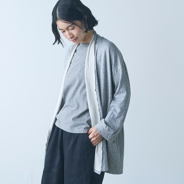 【WEB限定】ao なめらかローブカーディガン